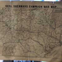 General Sherman&#039;s Campaign Map