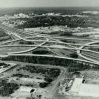 Roads and Highways, Aerial View of the Construction of Interchange of Interstate 285 and Interstate 85