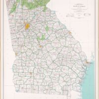 State of Georgia : base map with highways and contours